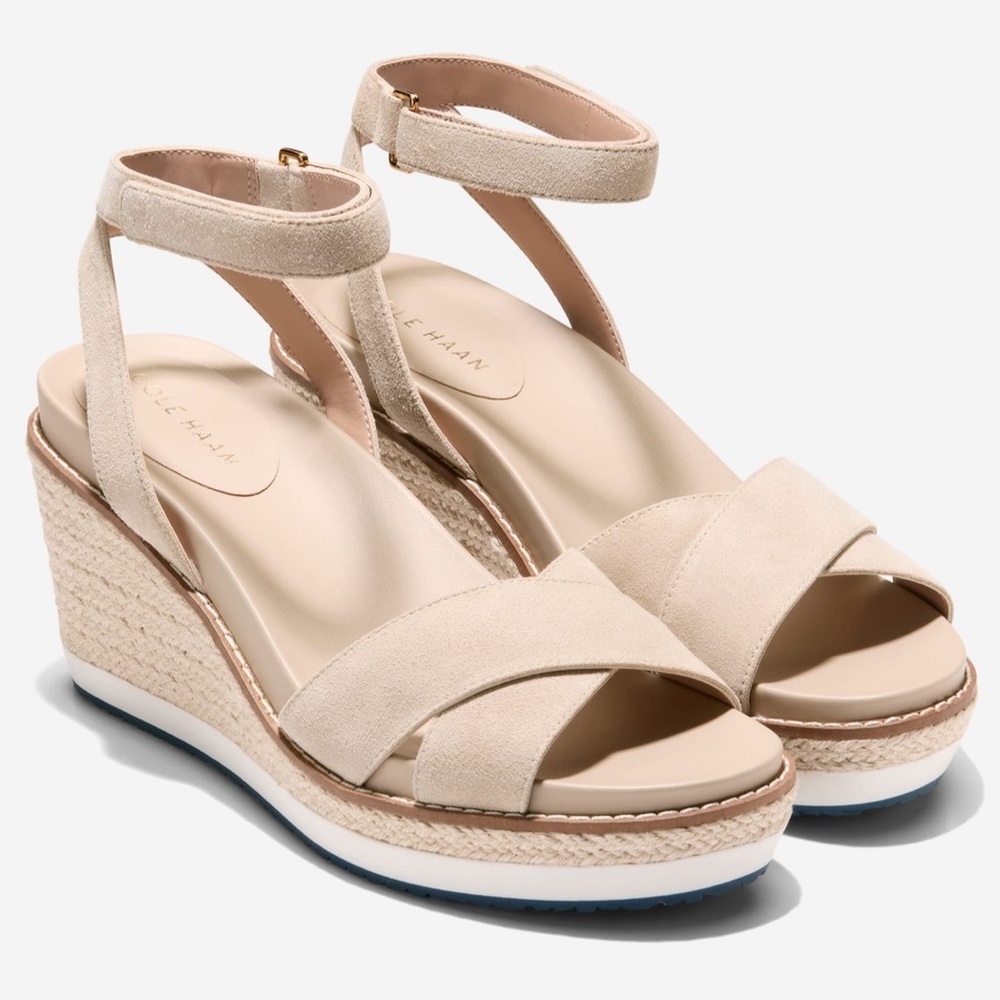 COLE HAAN CLOUDFEEL ESPADRILLE WEDGE Grandseries 8.5